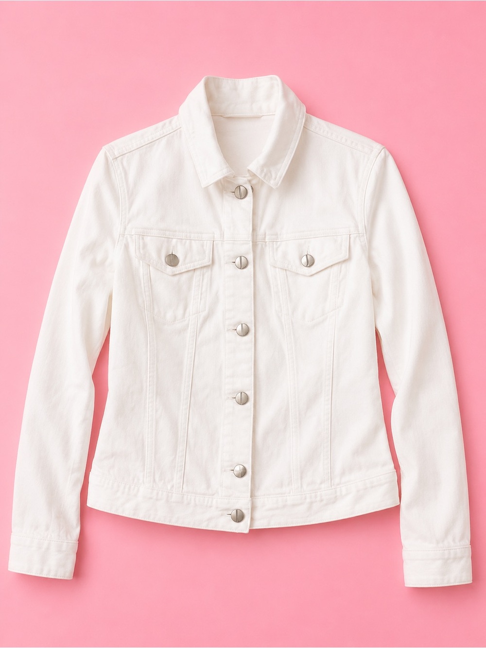 Classic White Women's Denim Jacket
